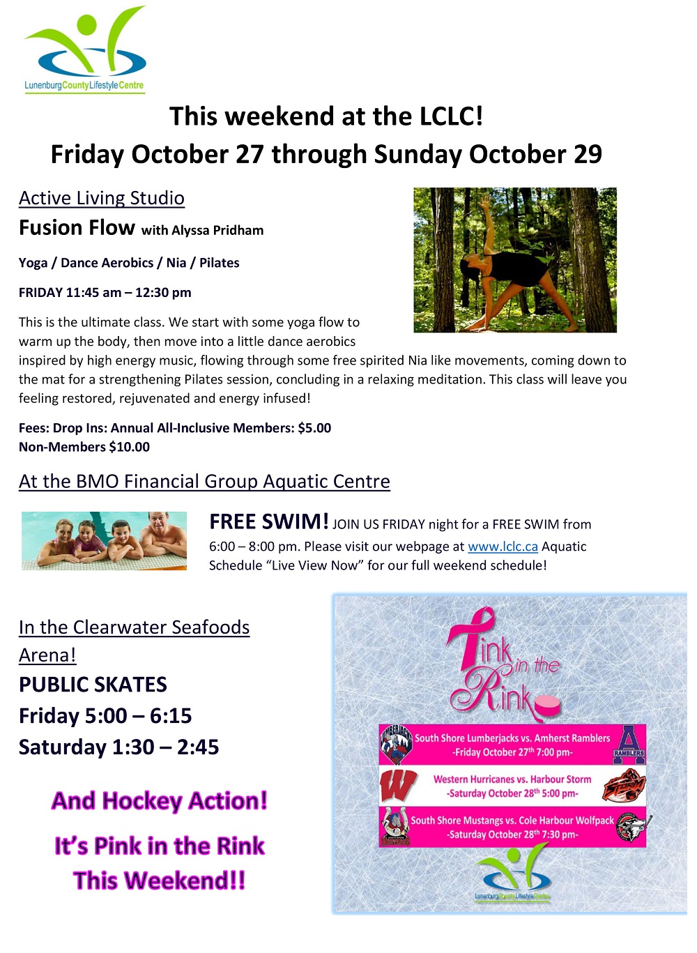 This weekend at the LCLC Oct 27 29 WEB