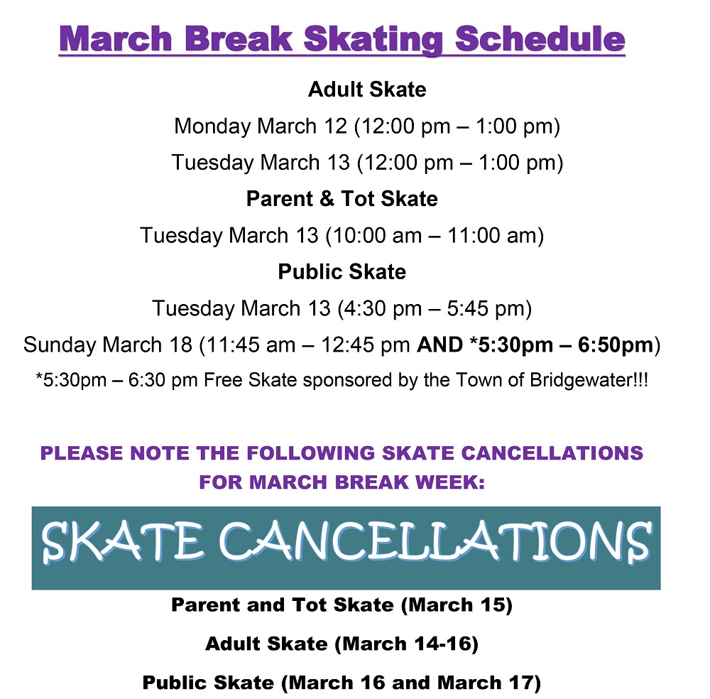 March Break Skating Schedule WEB